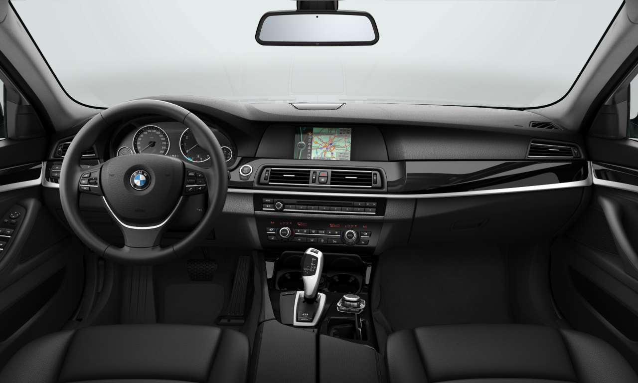 Interior of 2010 BMW 523i (F10), VIN WBAFS11010C521541