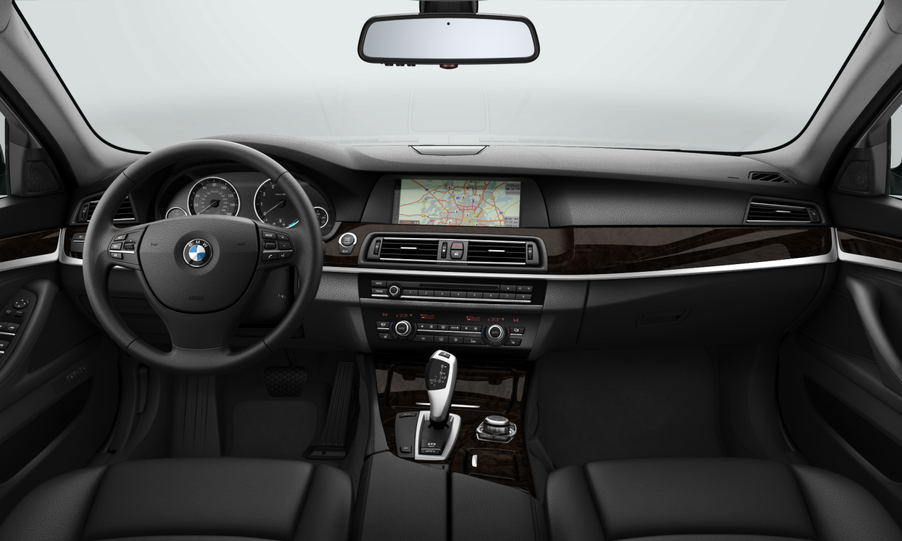 Interior of 2010 BMW 535i xDrive (F10), VIN WBAFU7C56BC781443