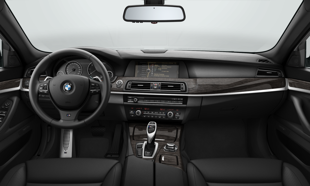 Interior of BMW M550d xDrive (F10), VIN WBAFV71020D166870