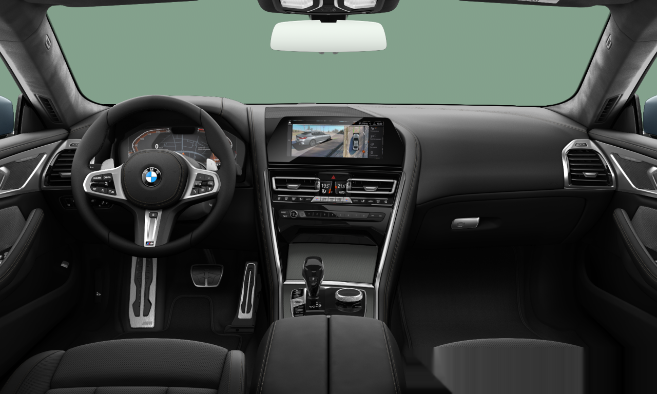 Interior of BMW 840i (G16), VIN WBAGV22040CJ59494