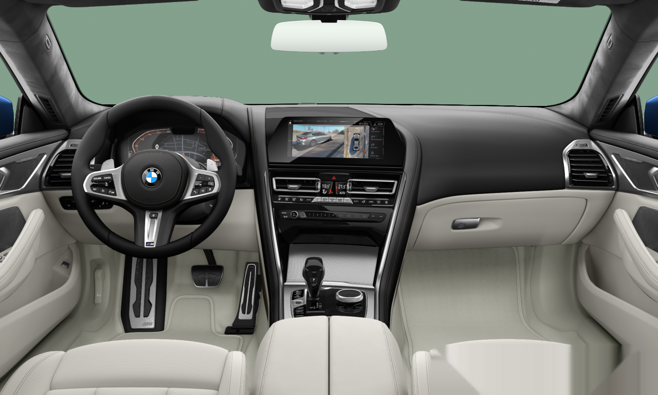 Interior of 2020 BMW 840i (G16), VIN WBAGV22060CG15742
