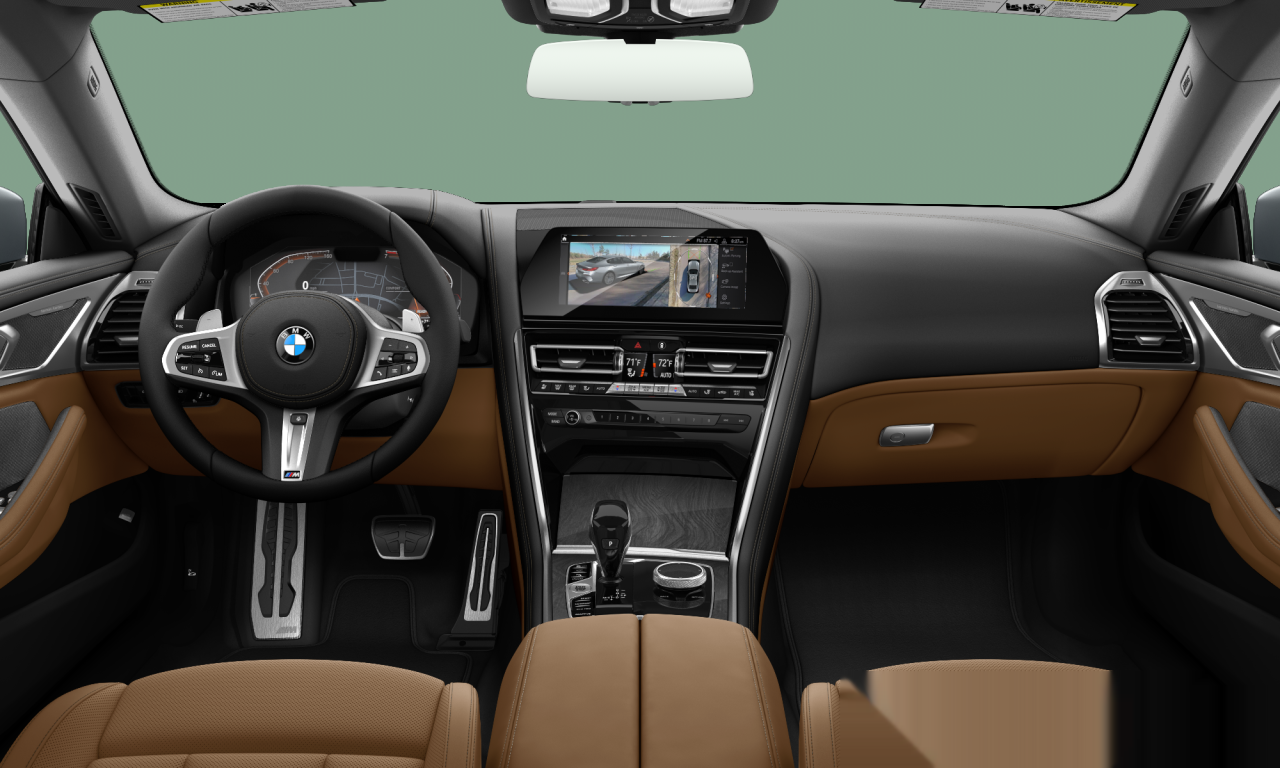 Interior of BMW 840i xDrive (G16), VIN WBAGV4C07NCH33901