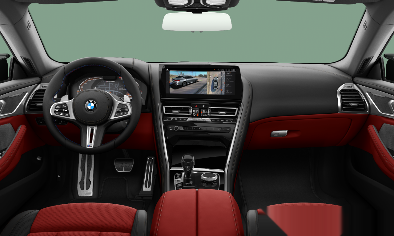 Interior of BMW M850i xDrive (G16), VIN WBAGV81000CN99197