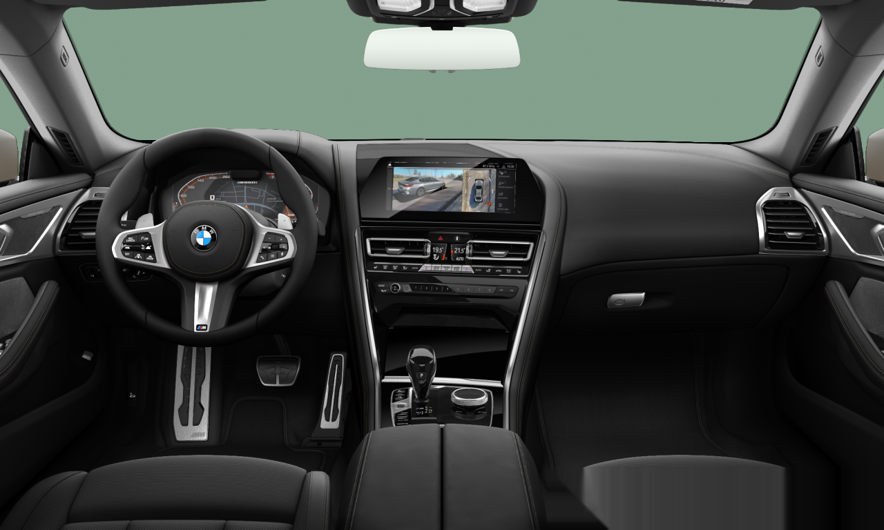 Interior of 2020 BMW M850i xDrive (G16), VIN WBAGV82010CF44405