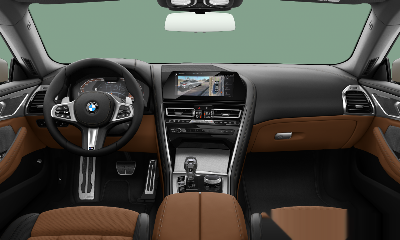 Interior of BMW M850i xDrive (G16), VIN WBAGV820X0CF56536