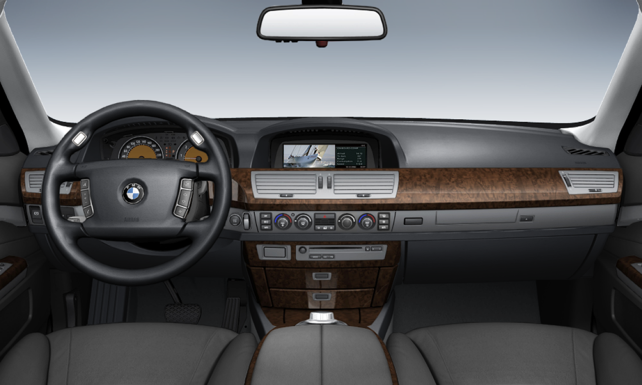 Interior of 2007 BMW 730Ld (E66), VIN WBAHM41010DE98876