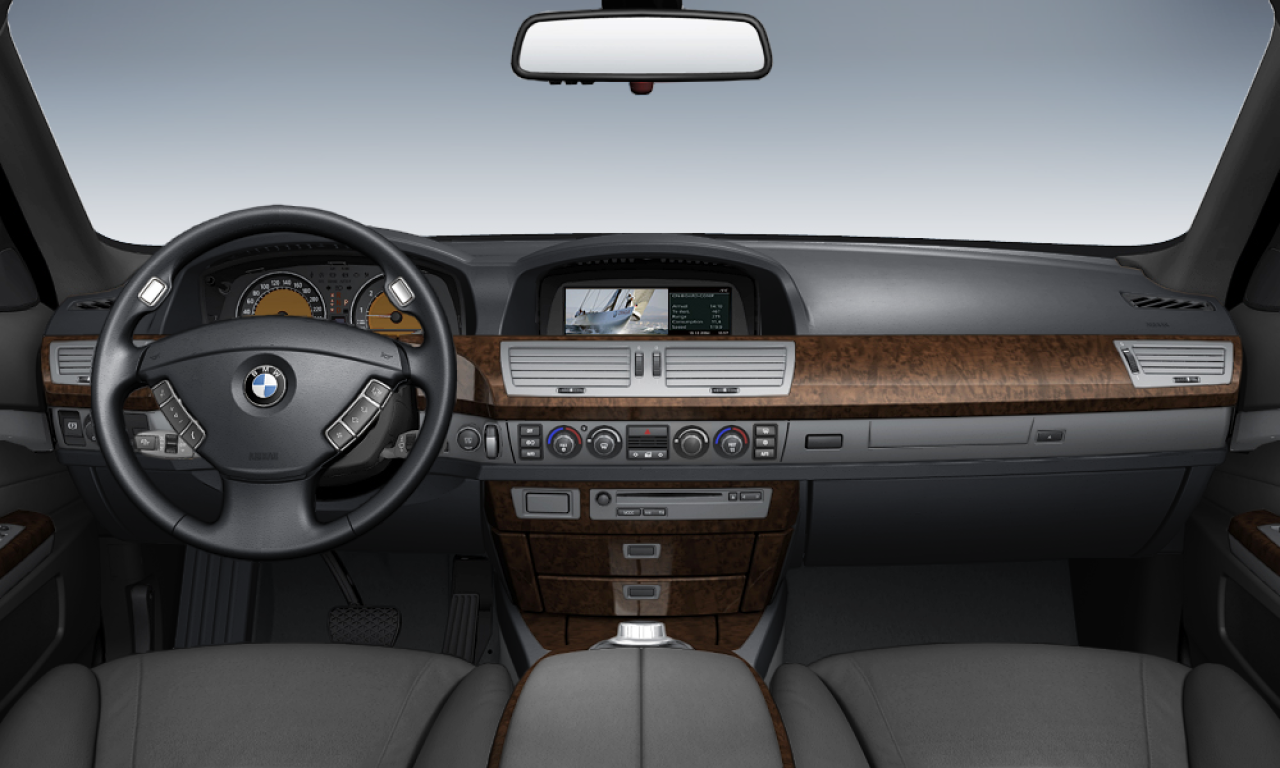Interior of 2007 BMW 745D (E65), VIN WBAHM61030DH93439