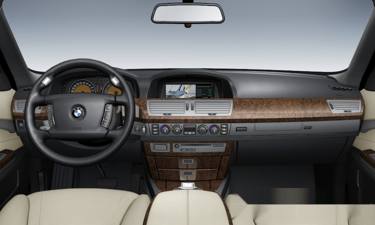Interior of 2006 BMW 730Li (E66), VIN WBAHN21067DS90016