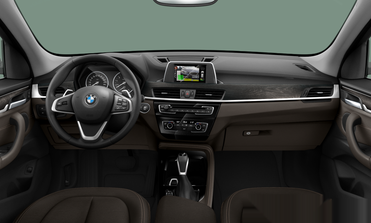 Interior of 2015 BMW X1 sDrive20i (F48), VIN WBAHS7103GP893039