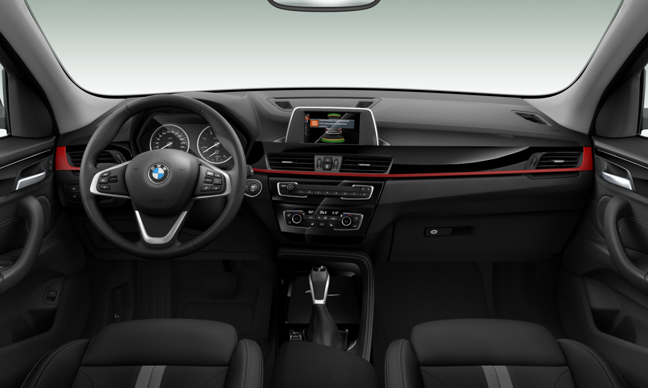 Interior of BMW X1 sDrive18d (F48), VIN WBAHT71080P904331