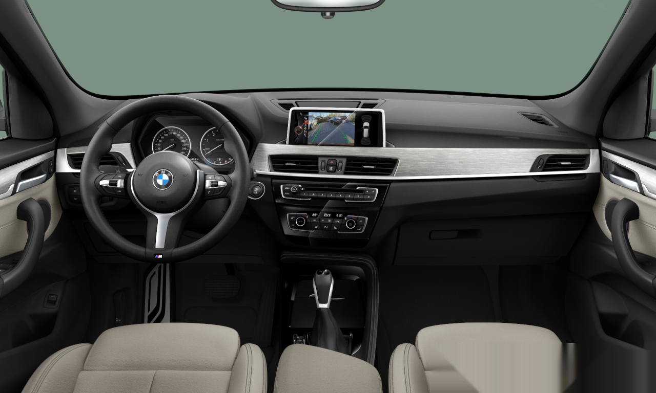Interior of 2016 BMW X1 xDrive18d (F48), VIN WBAHT9100H5F24227