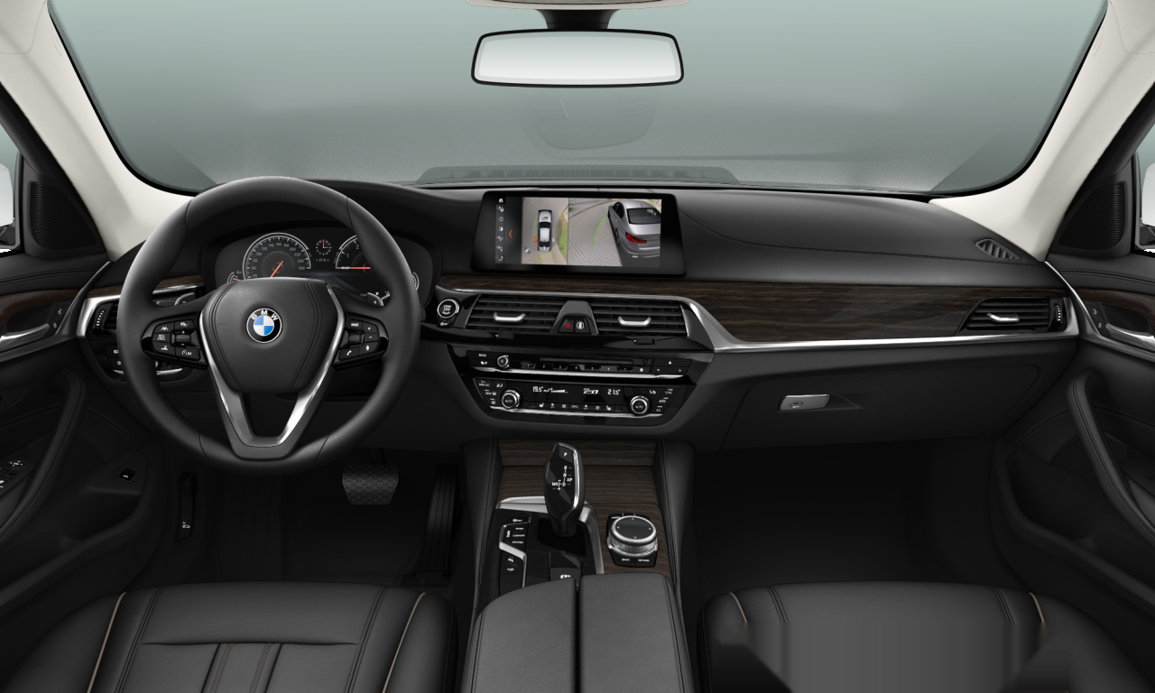 Interior of 2018 BMW 520i (G30), VIN WBAJA12050BJ20091