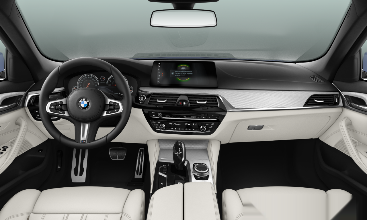 Interior of BMW 520i (G30), VIN WBAJA3104JB179924