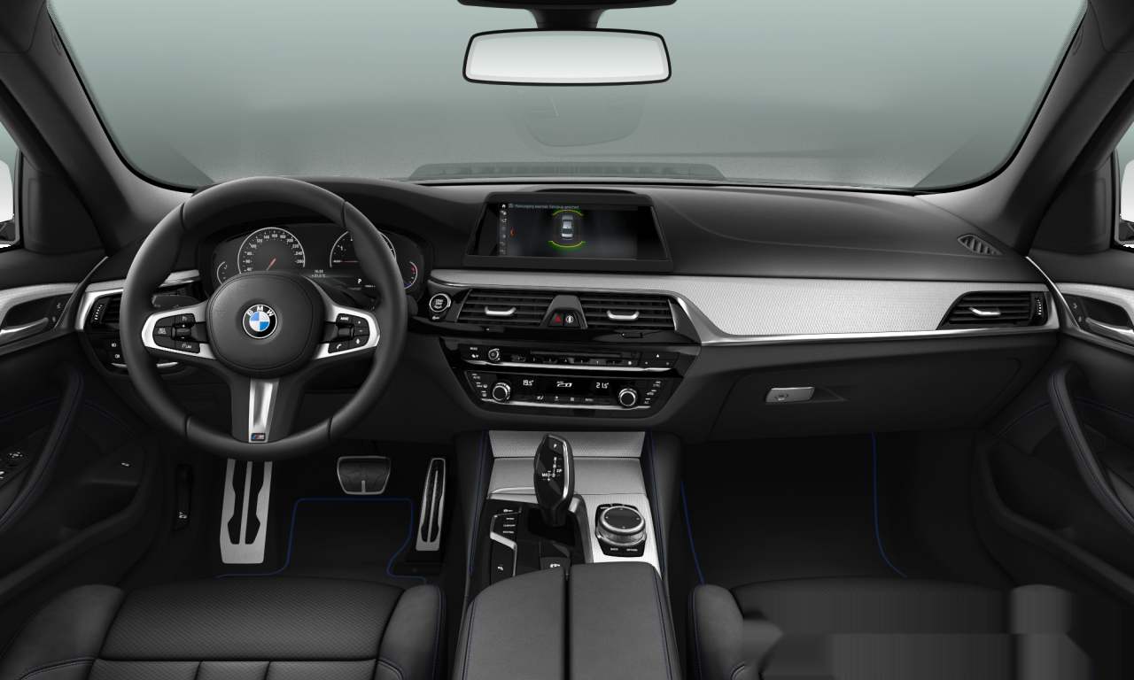 Interior of 2018 BMW 520i (G30), VIN WBAJA3107JB368521