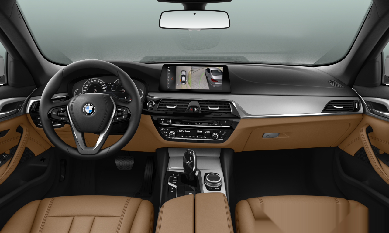 Interior of 2017 BMW 530i xDrive (G30), VIN WBAJA71010G457039