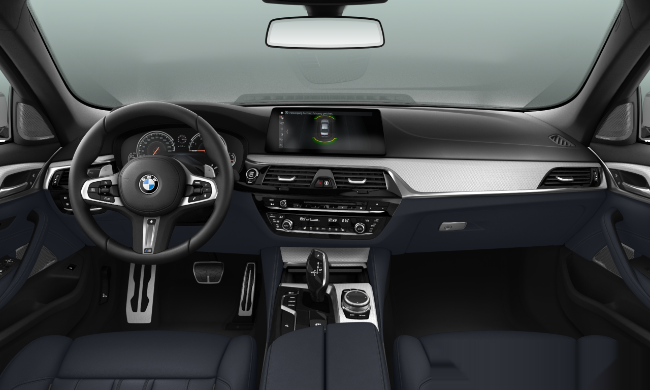 Interior of BMW 530i xDrive (G30), VIN WBAJA710X0B090851