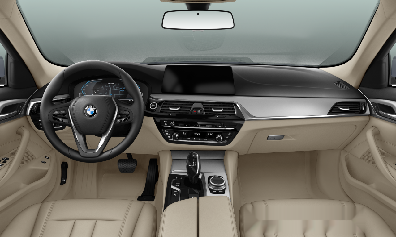 Interior of BMW 530e iPerformance (G30), VIN WBAJA91000CD89810