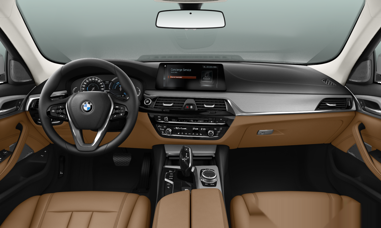 Interior of 2017 BMW 530e iPerformance (G30), VIN WBAJA91050G622229