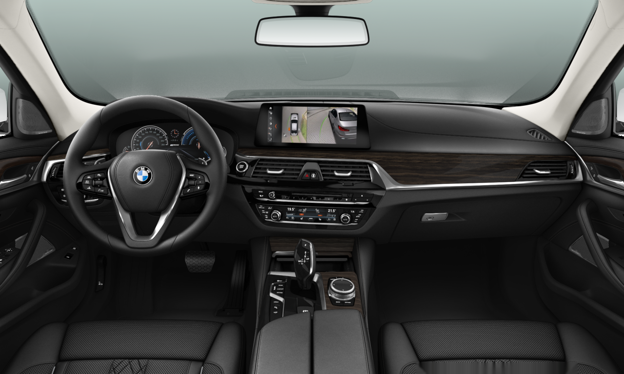 Interior of 2017 BMW 530e iPerformance (G30), VIN WBAJA92000G989859