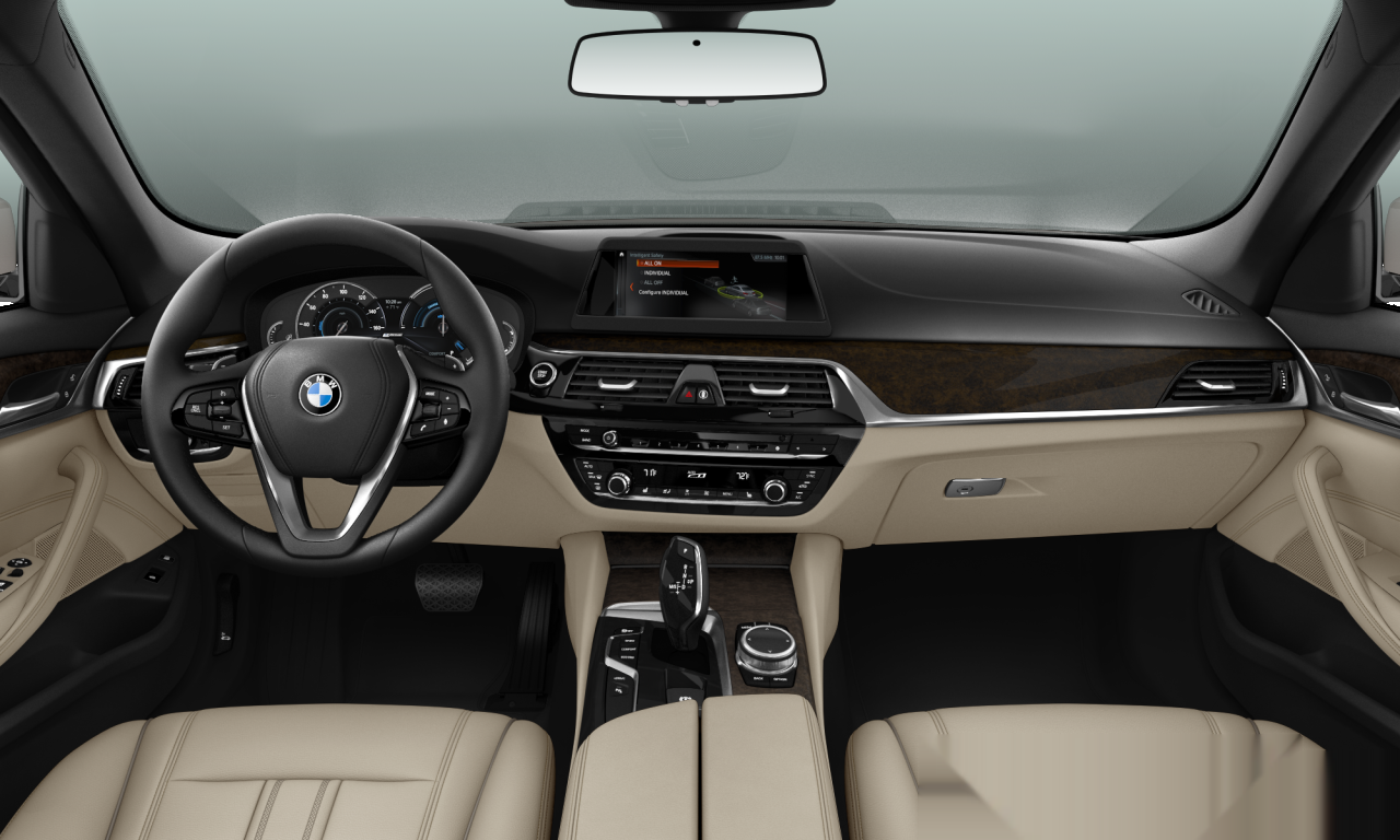 Interior of BMW 530e iPerformance (G30), VIN WBAJA9C50KB389577