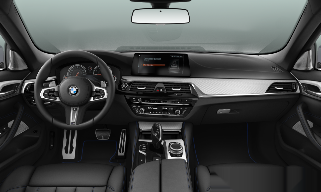 Interior of 2017 BMW 540i (G30), VIN WBAJB31060WA04775
