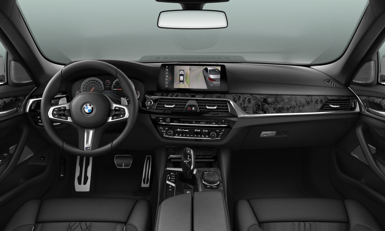 Interior of 2017 BMW 540i (G30), VIN WBAJB32080G459925