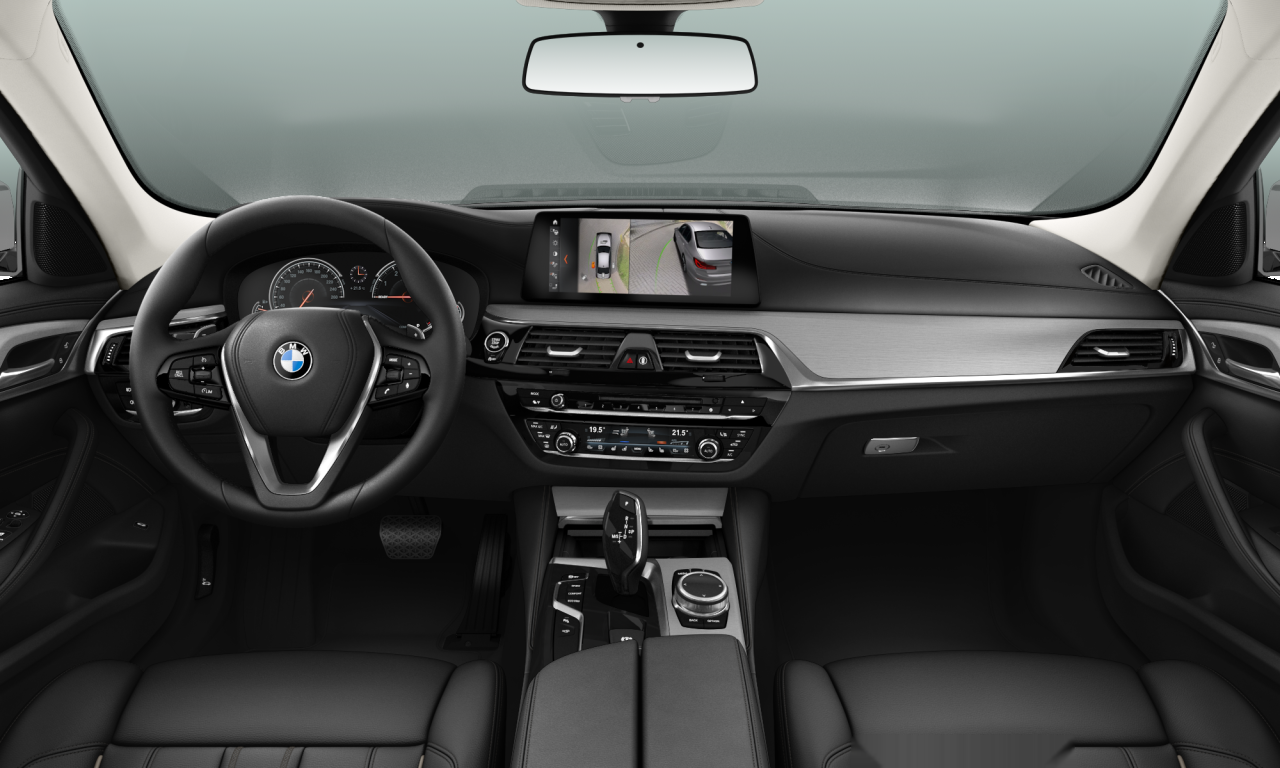Interior of 2017 BMW 540i xDrive (G30), VIN WBAJB51000WA75613