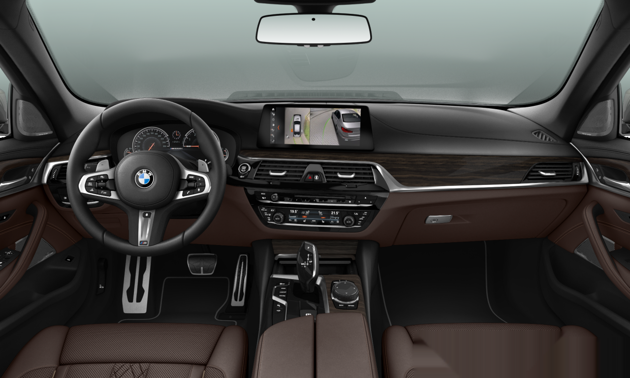 Interior of 2018 BMW M550i xDrive (G30), VIN WBAJB91020B169083