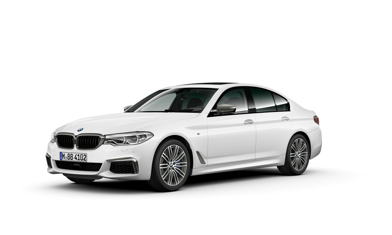 Exterior of 2017 BMW M550i xDrive (G30), VIN WBAJB91030G462722