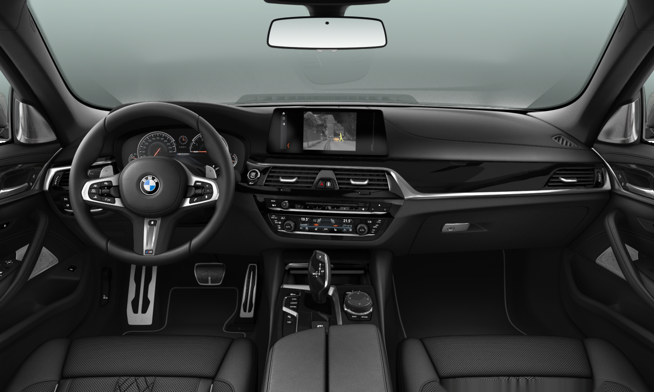 Interior of 2017 BMW M550i xDrive (G30), VIN WBAJB91030G462722
