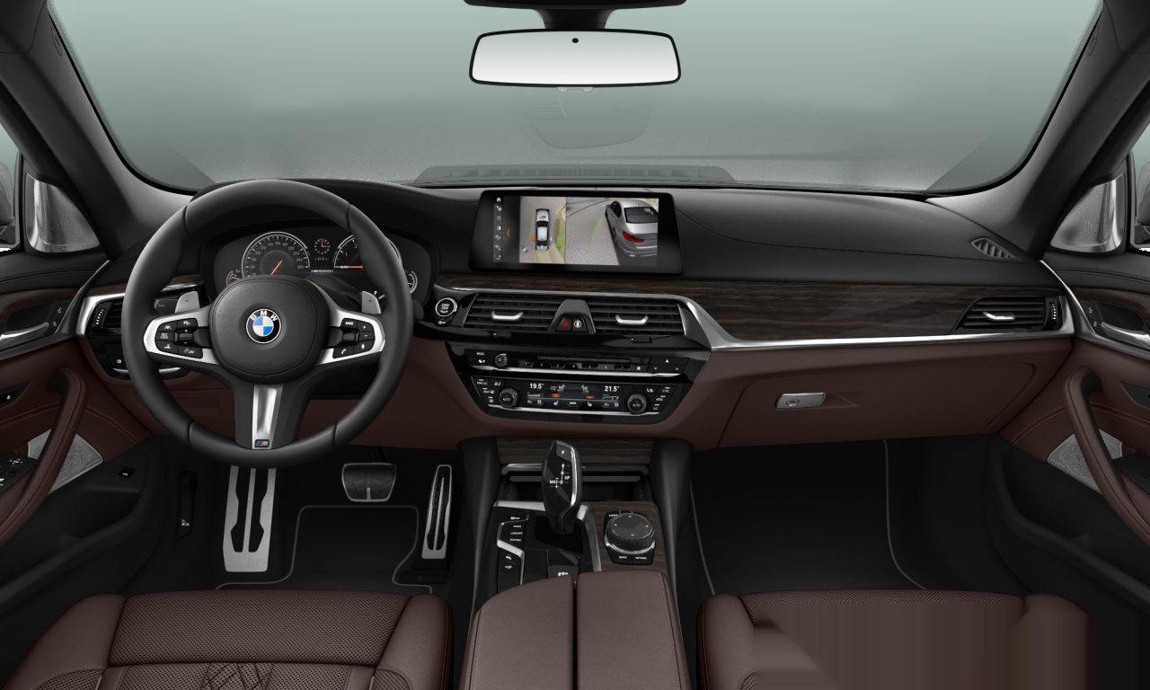 Interior of 2017 BMW M550i xDrive (G30), VIN WBAJB9103JB099319
