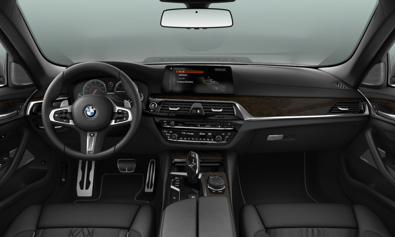 Interior of 2017 BMW M550i xDrive (G30), VIN WBAJB9C53JB036648