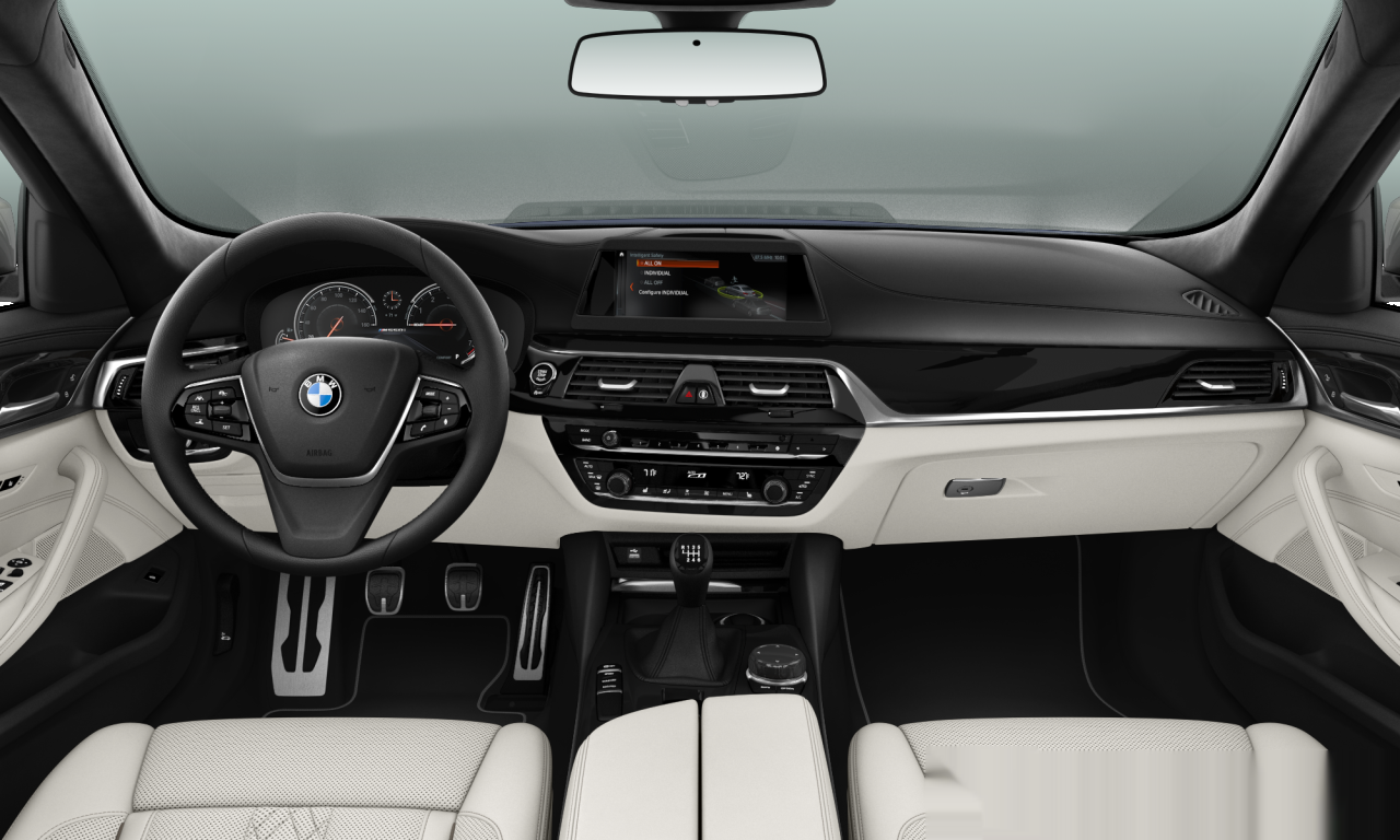 Interior of 2017 BMW M550i xDrive (G30), VIN WBAJB9C57JB035387