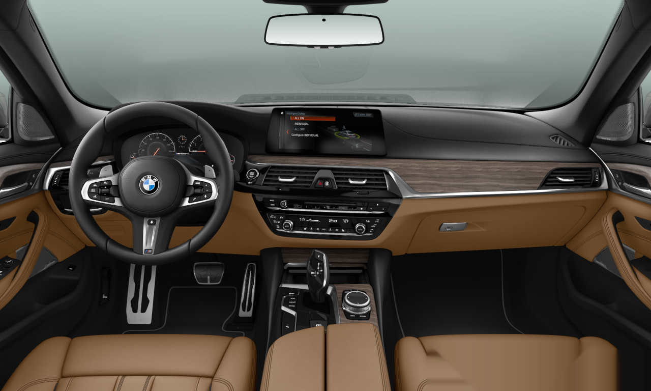 Interior of 2018 BMW M550i xDrive (G30), VIN WBAJB9C5XKB289306