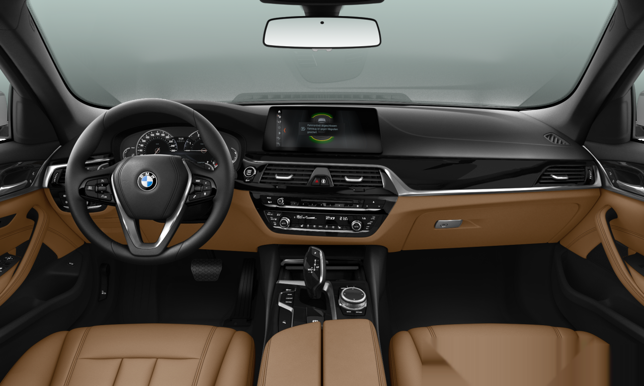 Interior of 2017 BMW 520d (G30), VIN WBAJC31070G870134