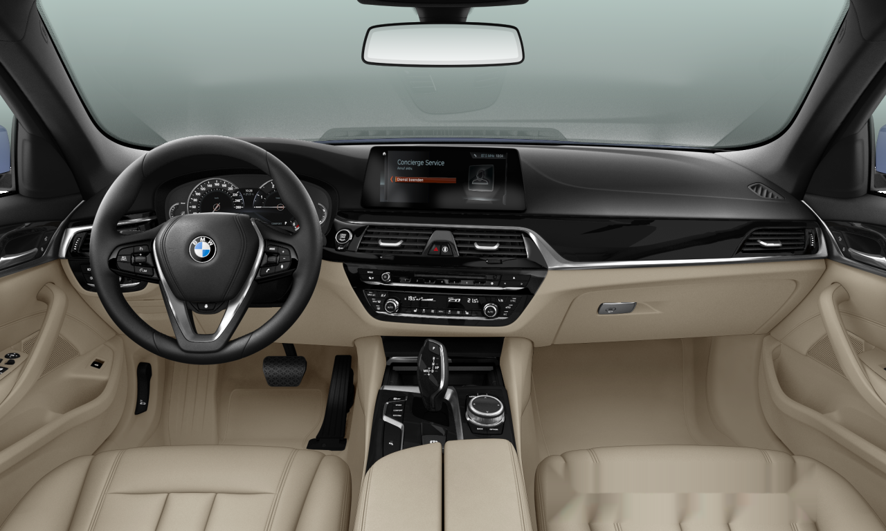 Interior of 2017 BMW 520d (G30), VIN WBAJC31080G871227