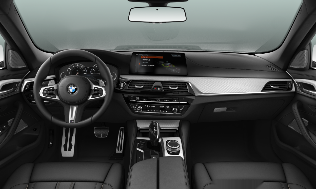 Interior of 2017 BMW 540i (G30), VIN WBAJE5C53JWA93850