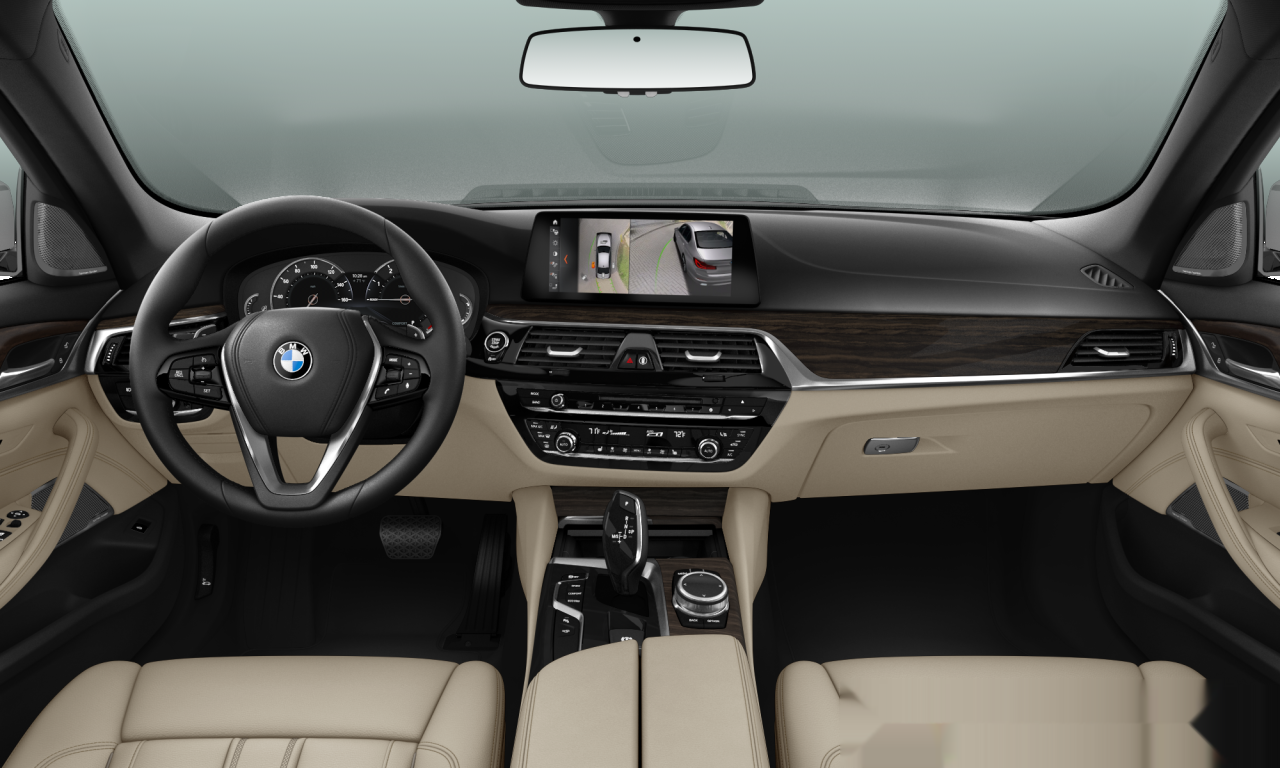 Interior of BMW 540i (G30), VIN WBAJE5C54JWA95123