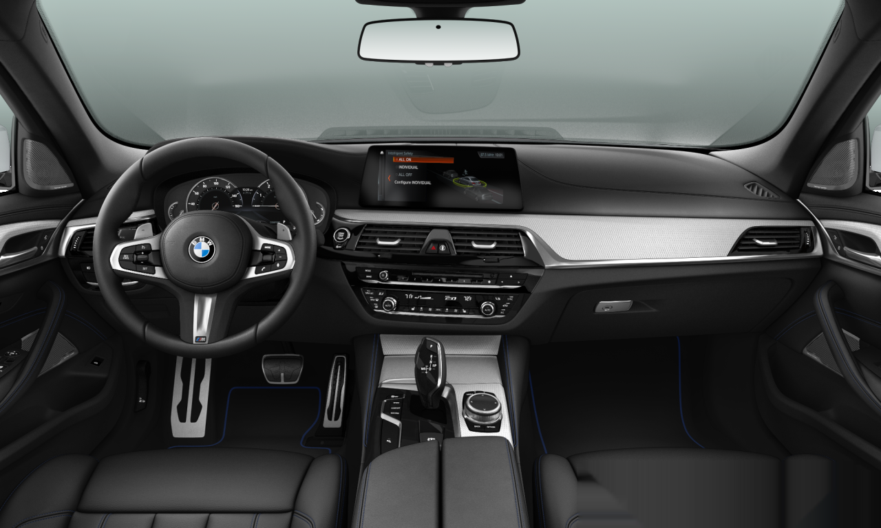 Interior of 2017 BMW 540i (G30), VIN WBAJE5C55JWA94210