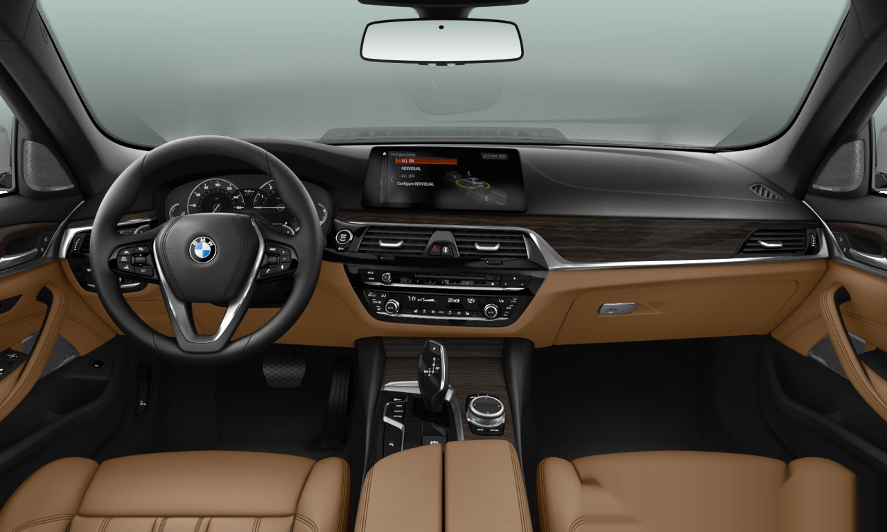 Interior of BMW 540i (G30), VIN WBAJE5C56JWA96225