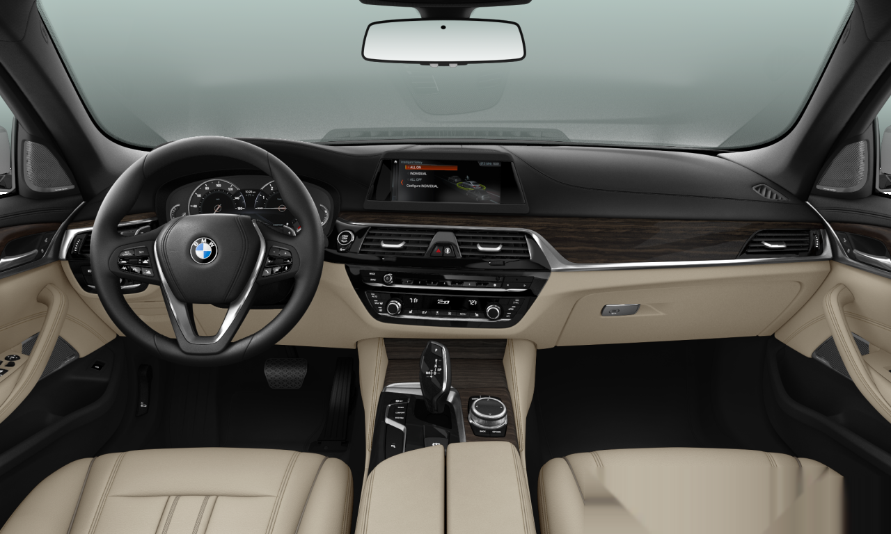 Interior of BMW 540i (G30), VIN WBAJE5C59JWA93870