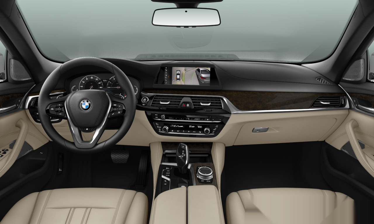 Interior of BMW 540i xDrive (G30), VIN WBAJE7C34HG888370