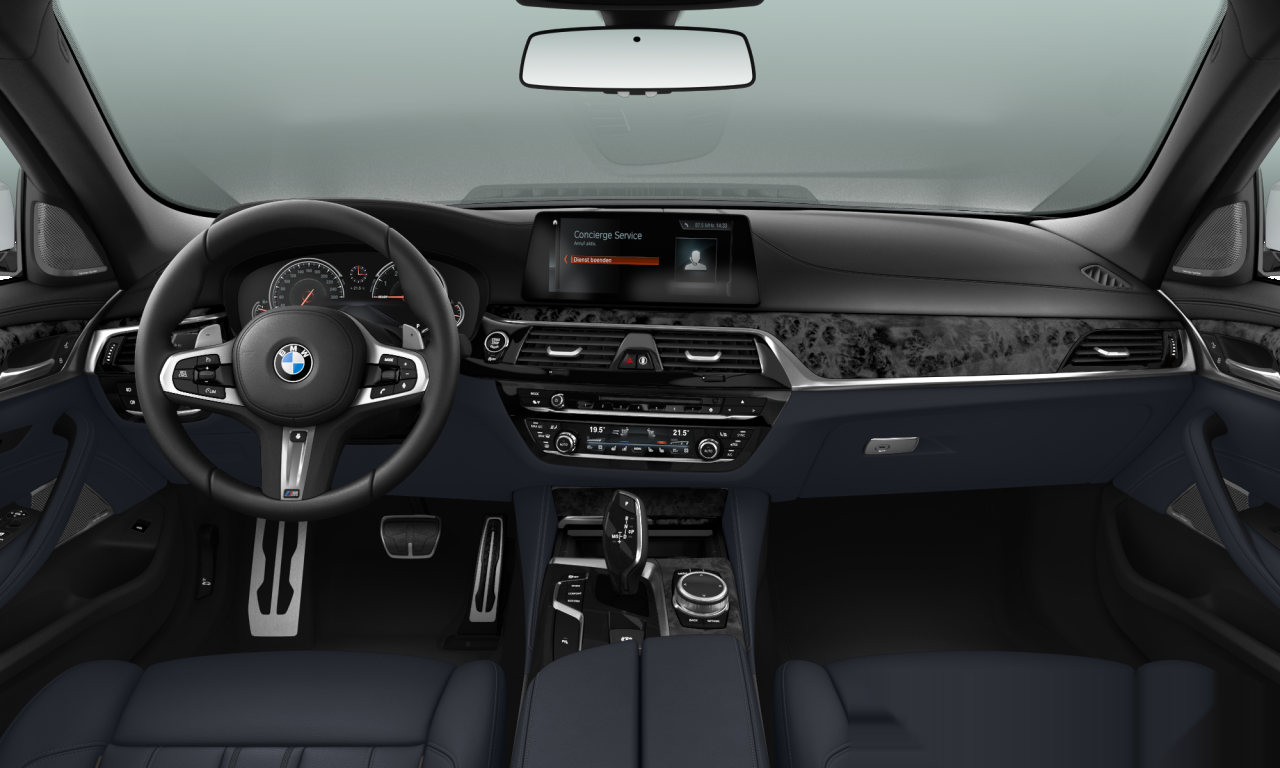 Interior of 2017 BMW 540i xDrive (G30), VIN WBAJE7C53JWC55102