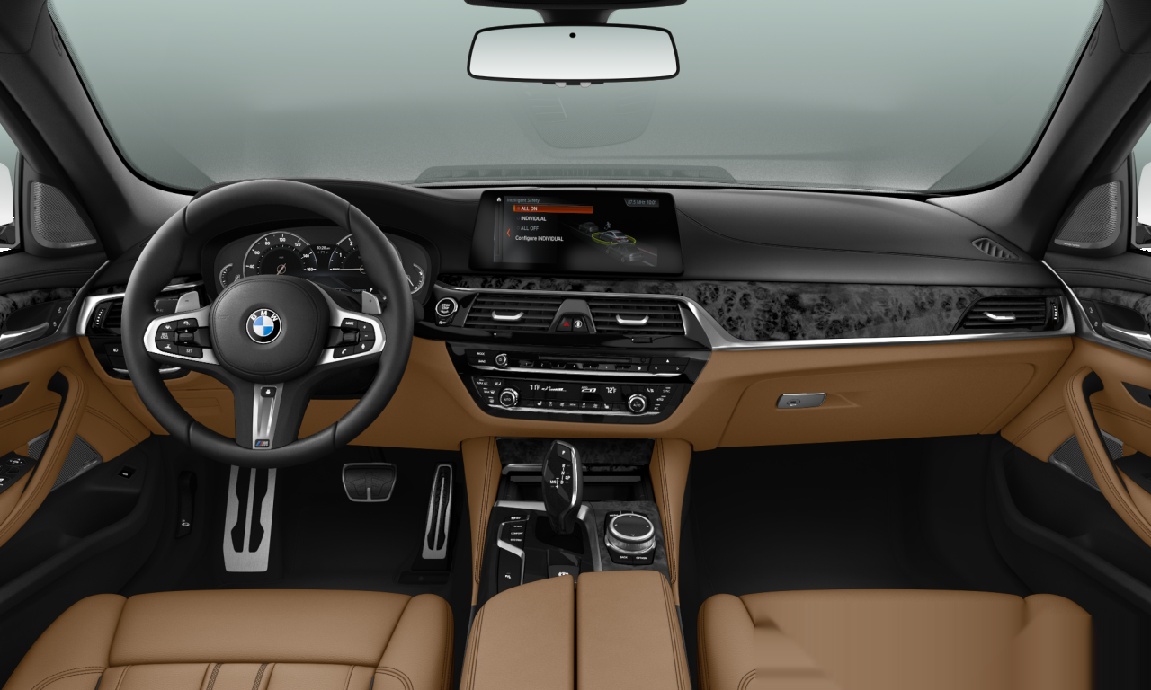 Interior of 2017 BMW 540i xDrive (G30), VIN WBAJE7C56JG891360