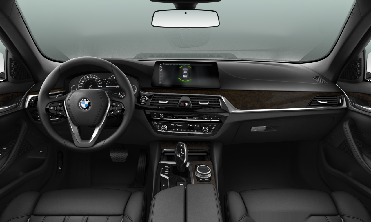 Interior of 2018 BMW 520d xDrive (G30), VIN WBAJF51080WW04467