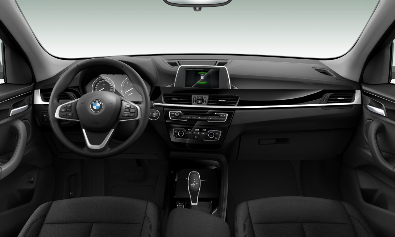 Interior of 2019 BMW X1 sDrive18i (F48), VIN WBAJG11090ER70840