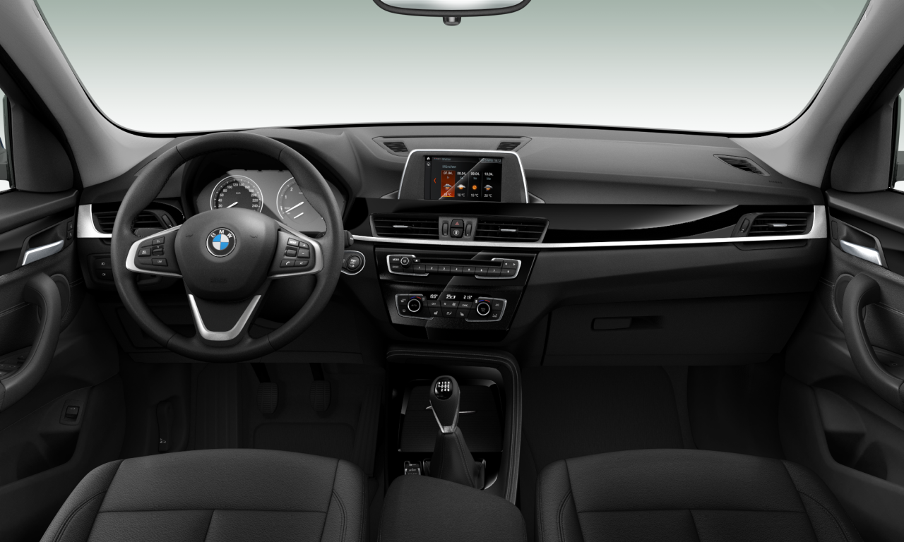 Interior of BMW X1 sDrive18i (F48), VIN WBAJG120803G76021