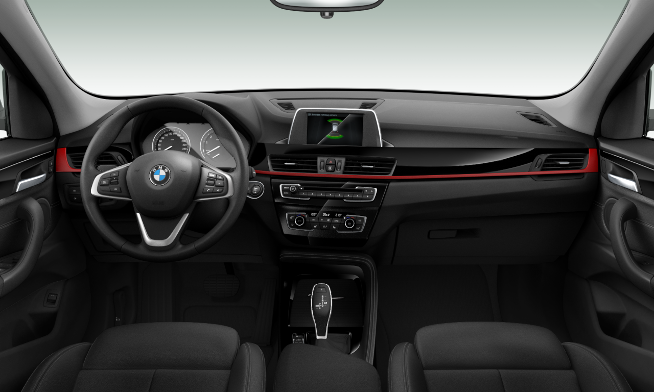 Interior of 2018 BMW X1 sDrive20i (F48), VIN WBAJG310103H19241