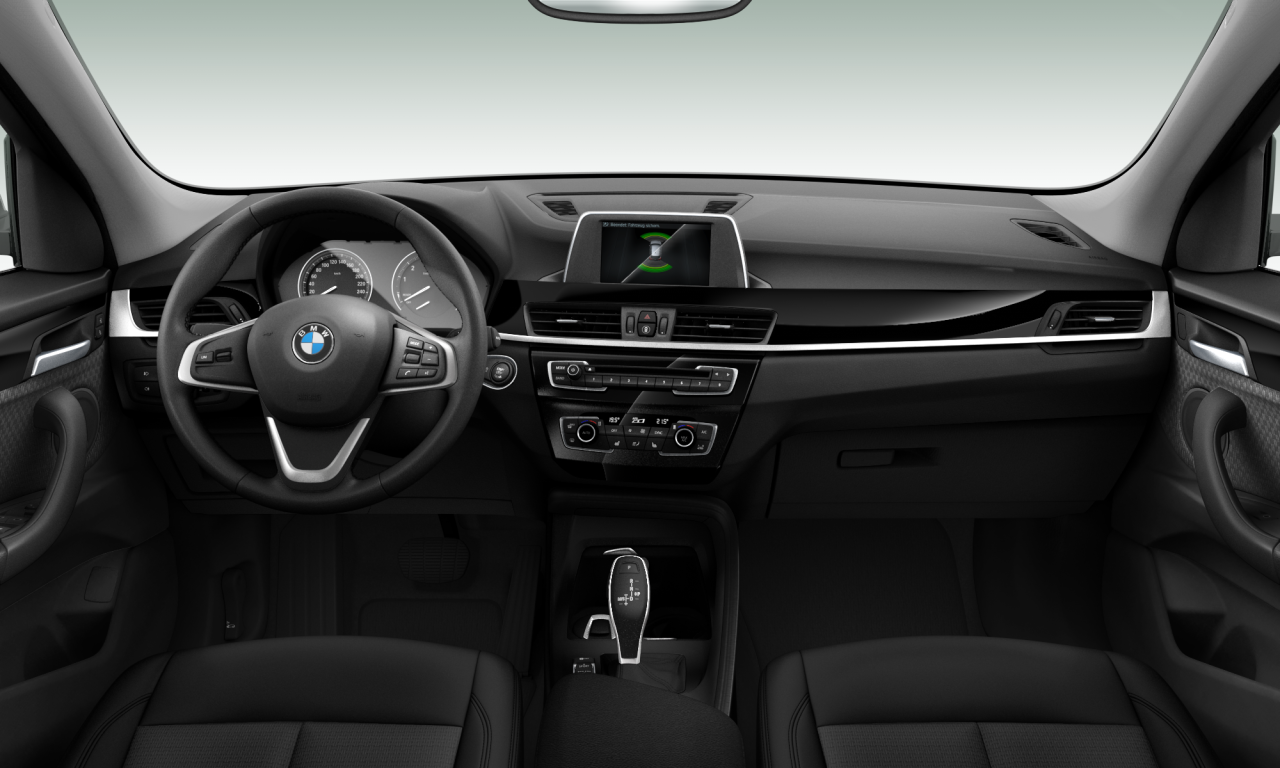 Interior of 2018 BMW X1 xDrive20i (F48), VIN WBAJG510803F96355