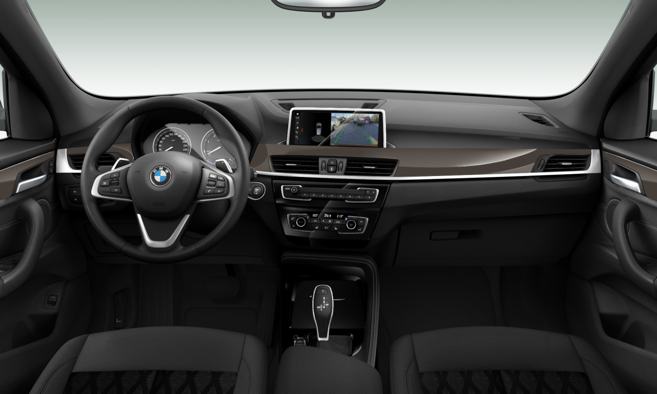 Interior of 2019 BMW X1 xDrive18d (F48), VIN WBAJH710X03J71600